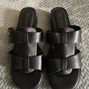 Anne Klein Black Sandals size 9
